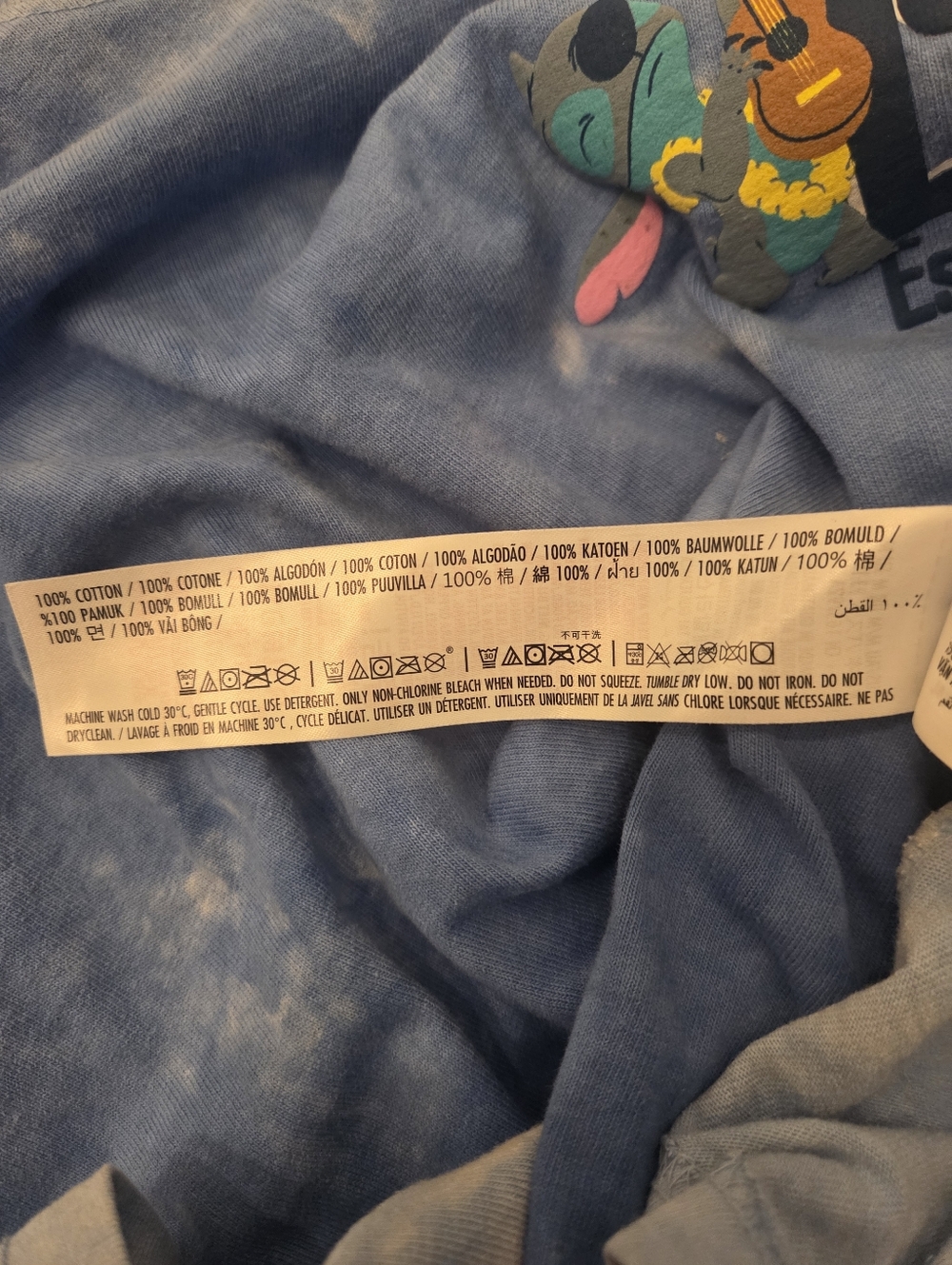 Stitch Tie-Dye Spirit Jersey for Adults – Walt Disney World Size M - Picture 10 of 10
